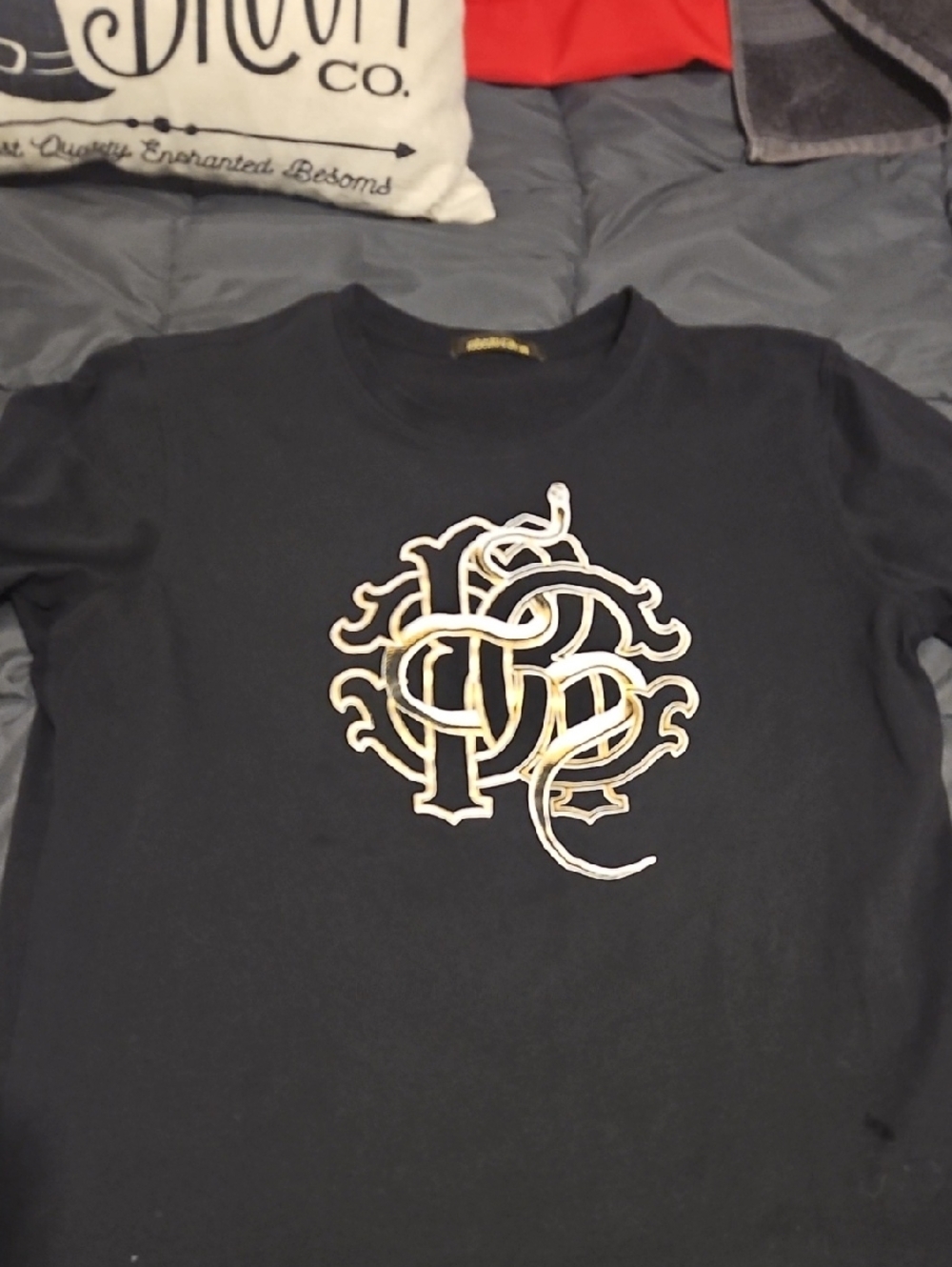 Roberto Cavalli Designer Snake Tee Size M